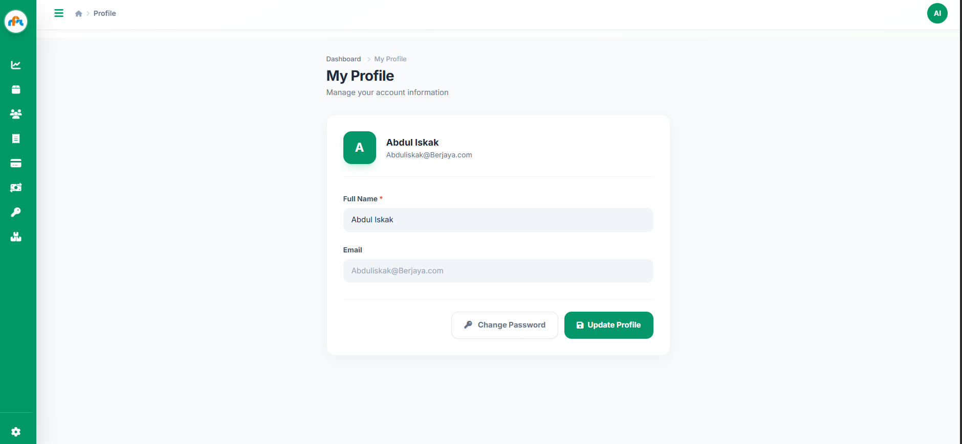 Halaman Profil